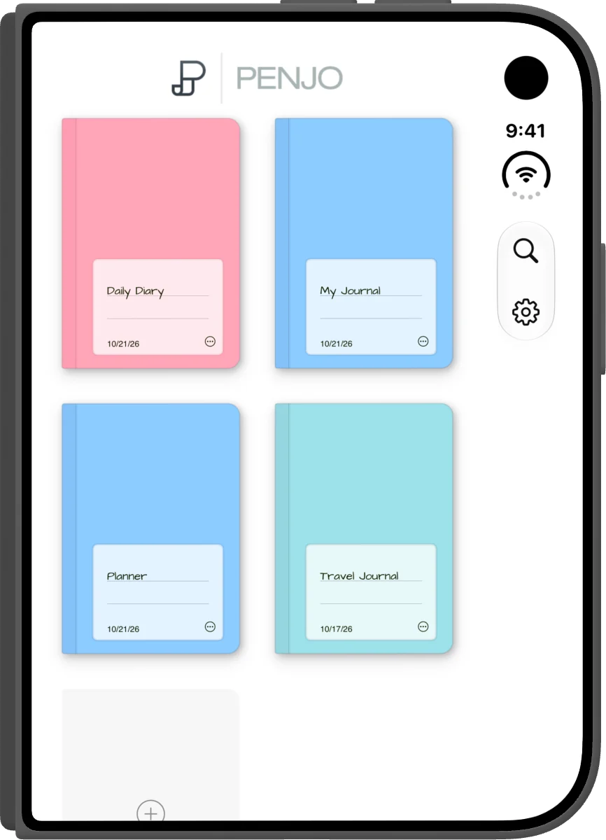 iPhone Duo closed: the journal list with four journals